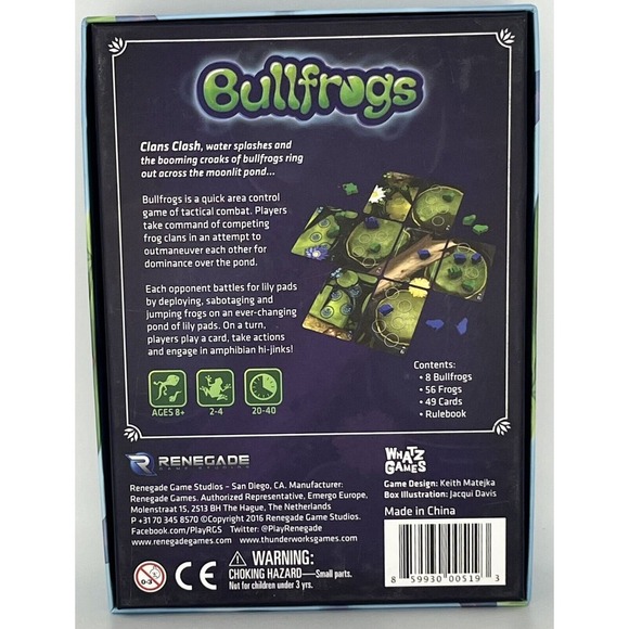 Bullfrogs Card Game (2nd Ed) NM‎ 2016 - Picture 2 of 3
